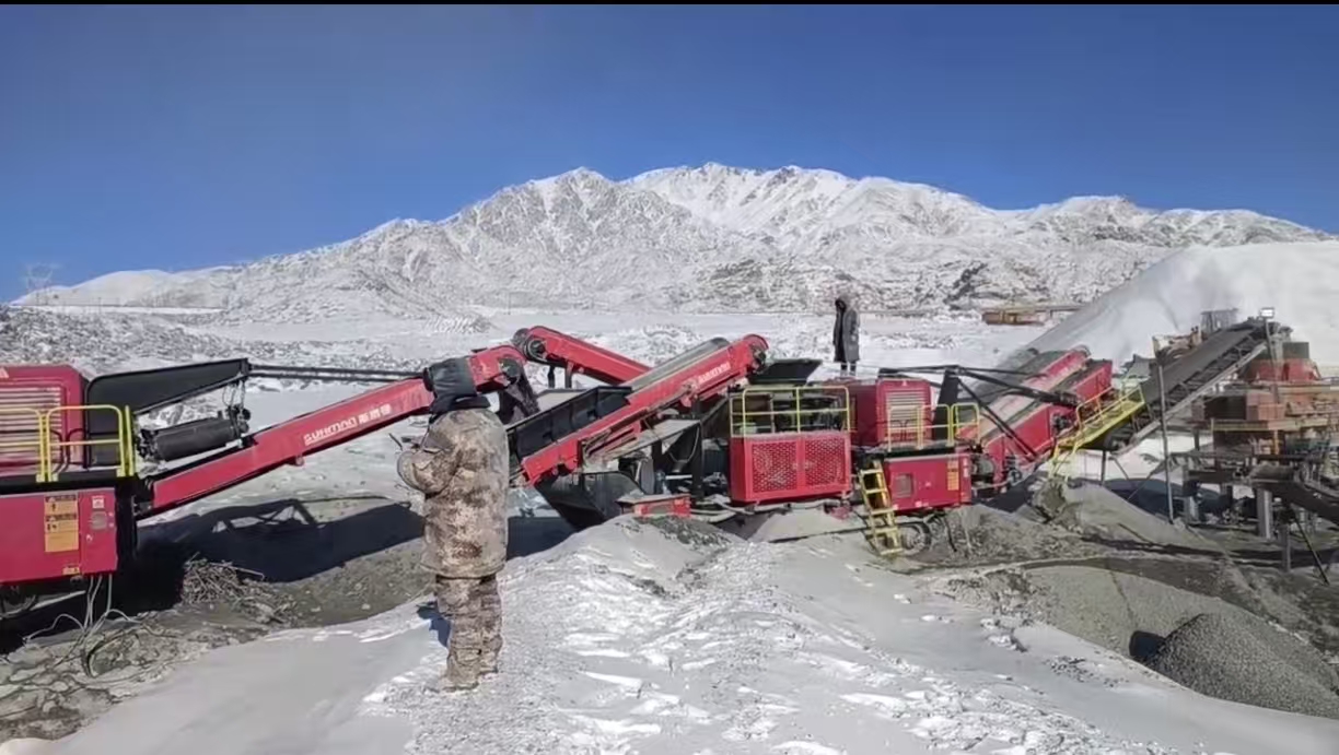 Dainamu crusher operates in extremely cold weather